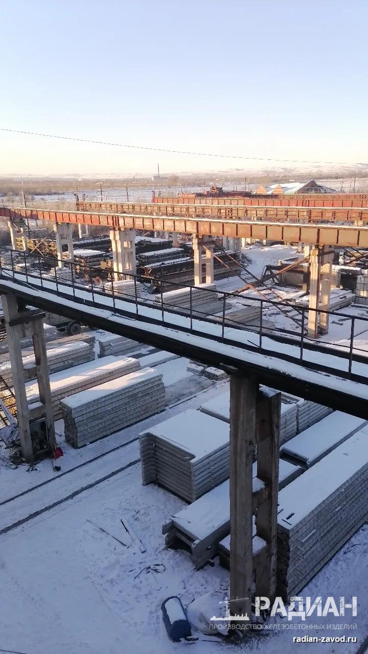 Территория завода ЖБИ Радиан, вид сверху